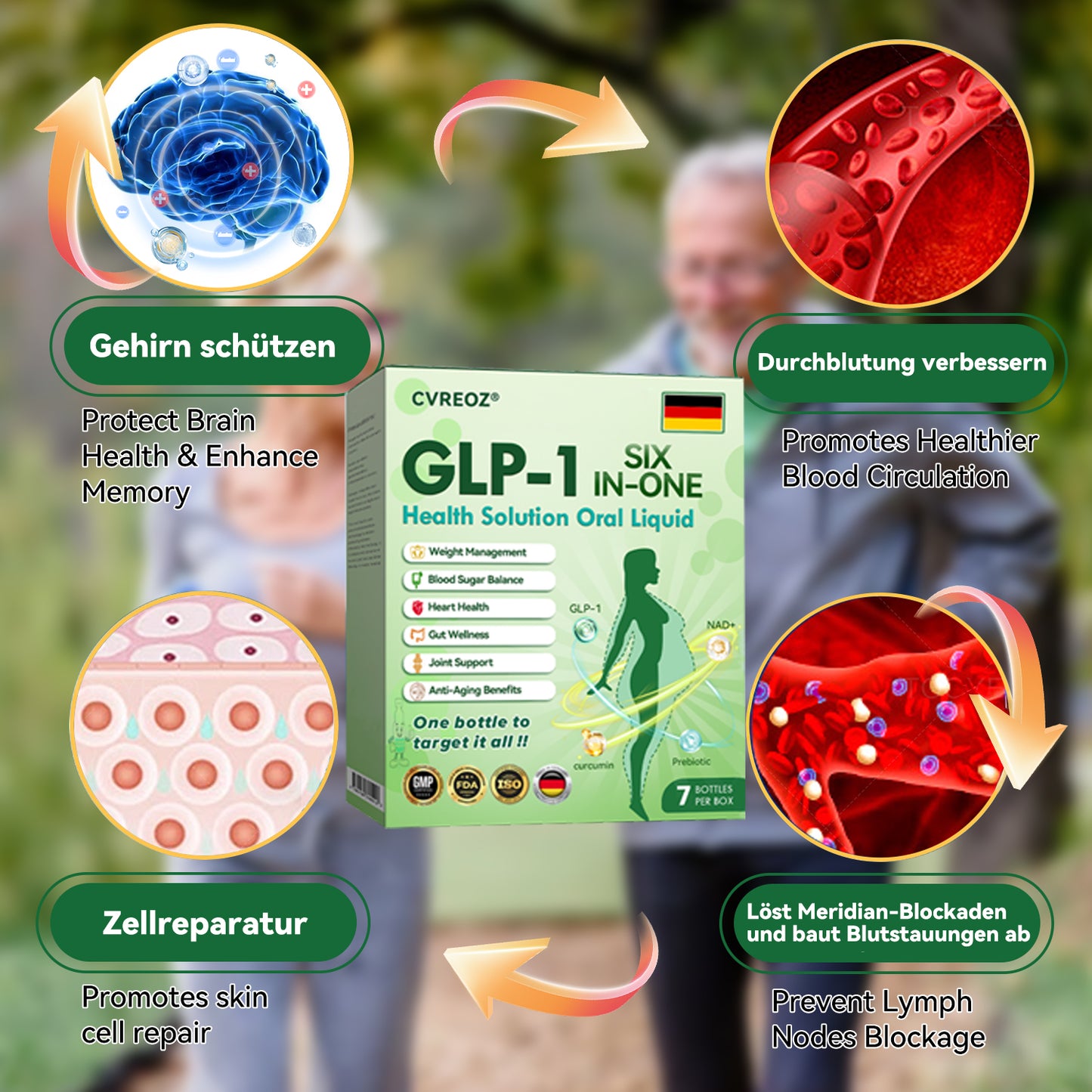 🏆Offizieller Shop | CVREOZ®👉 DE GLP-1 Sechs-in-Eins-Gesundheitslösung zum Einnehmen (nur einmal täglich, sichtbare Veränderungen in 7 Tagen‼️) Bei Fettleibigkeit, Herz-Kreislauf-Gesundheit, Diabetes, Schlafapnoe, Darmgesundheit, Gelenkproblemen und mehr
